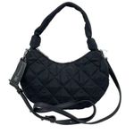 INC  International Concepts Olivya A Black Quilted Hobo Handbag Crossbody Purse Photo 0