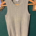 Poetry  Green Knit Sweater Vest Sz XS Photo 0