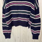 Free People Kennedy Striped Pullover Crop Sweater in Midnight Sail Combo, Large Photo 9