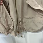 Donna Karan  Light Tan Hooded Jacket Small Photo 2