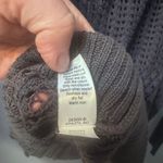 Athleta  Open Crochet Full Zip Up Hoodie Knit Cardigan Women’s Size M, Gray Photo 4