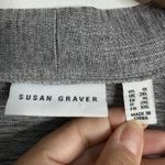 Susan Graver  Foil Print Cardigan Only 1X Open Front With Pockets Casual Holiday Photo 3