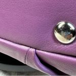 Coach Leather Soho North South Tote Shoulder Bag. Berry Purple Color Photo 11