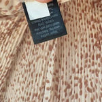 Vera Wang Simply Vera  White And Orange Pleated‎ Blouse Size Medium Photo 6