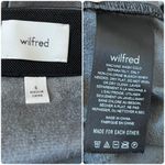 Wilfred Aritzia  Black High Waist Vegan Leather Front Gathered Wrap Skirt Size 6 Photo 8