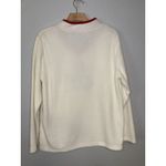 Bobbie Brooks Christmas Sweater M 10/12 Cat Present Ivory V Photo 4