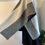 A New Day LOFT Gray Wool Blend Colorblock Soft Oversized Poncho Sweater NEW Size XS/S Photo 4