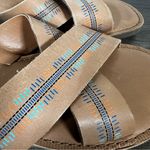 Toms Viv Leather Geometric Women's Slide Sandal Size 7 #338A Photo 1