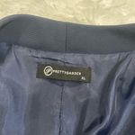 PRETTYGARDEN Navy blue  blazer suit jacket woman’s XL no buttons Photo 3