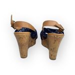 Jellypop Peaches Lace Platform Slingback Wedge Heel Espadrille Sandal Navy Photo 5