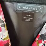 Jessica Howard Plus Size 24 Floral Wrap Dress Midi Length Sleeveless Photo 4