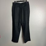 DKNY  Linen‎ Blend Pleated Ankle Pant Womens 6 Black Lightweight Breathable NEW Photo 5