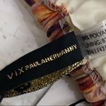 Rare VIX Paula Hermanny Zambia Sash Brown Multi Bikini Triangle Swim Top Size L Size L Photo 11