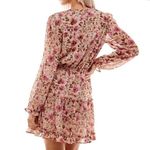 Crystal Doll Fit & Flare Floral Chiffon Dress Size XL Ruffle Boho Romantic Photo 1
