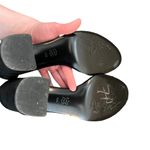 Alice + Olivia  Suede Lucite Lillian Black Block Heel Sandal Photo 2