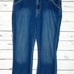 Levi's Levi Strauss Signature Blue Jean Stretch Denim Capri Pants Size 14 Photo 0