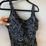 DKNY ‎ Women's Black and White Starburst One Piece Bathing Suit Size Large Photo 4