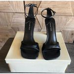 Amanda Smith  Open Toe Black High Heel Sandal Ankle Strap Size 6M Party Photo 2