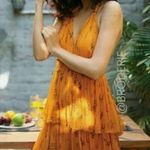 Anthropologie  Guapa Pamela Tiered Halter Dress Photo 1
