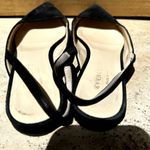 Everlane The Editor Slingback Flat Shoes Pointed Toe Suede Leather Black 6 Photo 5