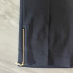 Ivanka Trump Black Ankle Pants Size 12 NWT Gold Zippers Stretch Trousers Photo 8