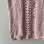 Lilly Pulitzer  Pink Cable Knit Short Sleeve Sweater cotton/dehaired angora blend Photo 5