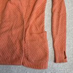 Lululemon Women's Size 8 Post Practice Cardi Plum Peach Cable Knit Sweater Photo 1
