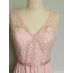 Morilee by Madeline Gardner Blush Pink Lace Long Gown Dress Size 10 Photo 4