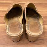 Frye Boots Charlotte Flower Tan Leather Heeled Mules Slip On Size 8M Photo 5