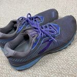 Brooks Ghost 12 Gray Blue Purple Running Shoes Photo 3