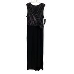 Bebe NYE Disco  Sequined Sleeveless Wrap Jumpsuit Wide Leg Evening Formal M NWT Photo 6