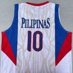 Rare Pilipinas Philippines Fiba Basketball Gabe Norwood 10 White Jersey Size XL Photo 2