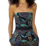 French Connection  Wizard Strapless Cotton Spandex Navy Blue Mini Dress🦎🌵 Photo 0