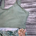 Unbranded Women's One Piece Bathing Swim Suit S SM Small Cutout Tropical Green Photo 4