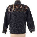 Yak Magik Patchwork Blazer Grey Elephants Embroidered Detail Cork Buttons sz M Multiple Size M Photo 1