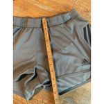 Adidas  Climalite Women Gray Athletic Shorts with 3 Stripes Large Running Workout Photo 1