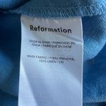 Reformation Desiree Check Ruffle Trim Mini Dress Photo 7