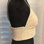 Free People NWOT  One Carrie Flocked Bralette Photo 3