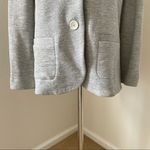 Drew EUC‎  Gray Blazer with detachable Leather Dixie, M Photo 2