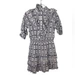 The Shirt Rochelle Behrens Smocked Ruffle Shirt Mini Dress Size XS NWT White Photo 1