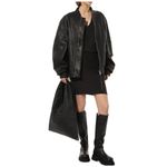 James Perse V-Neck Short Sleeve Blouson T-Shirt Mini Dress, Black, Size 3 Large Photo 11