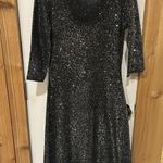 Reba Women’s Formal Winter Glitz Black Dress Photo 0