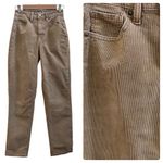 American Eagle  Tan Stretch Mom Straight Corduroy Pant Size 2 Regular Photo 1
