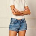 BOYISH Marley Denim Shorts. Rebel Without a Cause. Size 23 ☆ Blue Photo 2