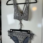 Becca  Gray Patterned Bikini Top A0240 Photo 1