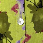 Habitat  Clothes To Live In Cropped Jacket S Abstract Floral Linen Buttons Photo 1