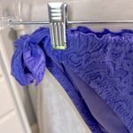 Purple Lace Ruffle Tie Side Bikini Bottoms Photo 3
