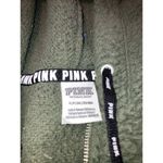 Victoria's Secret PINK Hunter Green Fleece Quarter Zip Sherpa Jacket Pullover S Photo 2