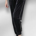 Nike  Sportswear Heritage women's velour tracksuit joggers, black & white, Large Photo 0
