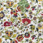 Karma Highway Womens Boho Artsy Cottagecore Floral Embroidered Blouse Top Size M Green Size M Photo 5